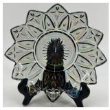 Set of Fenton Iridescent Glass Trays and Plate