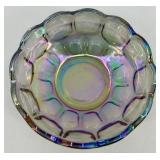 Set of Fenton Iridescent Glass Trays and Plate