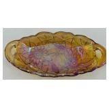 Set of Fenton Iridescent Glass Trays and Plate