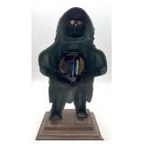 Antique John Bull Winking Clock by Bradley Hubbard