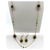 Assorted Vintage Jewelry Set with Necklaces, Earrings, and Bracelets