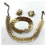 Assorted Vintage Jewelry Set with Necklaces, Earrings, and Bracelets