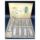 Libbey 9-Piece Pine Cones Hostess Glass Set