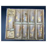 Libbey 9-Piece Pine Cones Hostess Glass Set