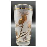 Libbey 9-Piece Pine Cones Hostess Glass Set