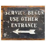 Vintage Metal Sign - 