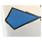 Vintage Lightning Rod with Horse Weathervane and Blue Glass Ball