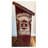Vintage Wy-Tab-O-Lator Wood Feed Box from Fort Dodge IA
