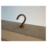 Antique Stained Glass Window Panel with Floral Design