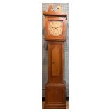 Antique Ithaca Grandfather Clock with Ornate Detailing