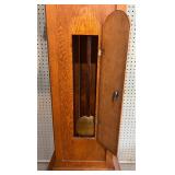 Antique Ithaca Grandfather Clock with Ornate Detailing