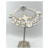 Pair of Vintage Cast Iron Ashtray Stands