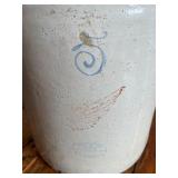 Antique Red Wing Stoneware Crock Jug with Cork - 5 Gallon
