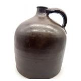 Vintage Brown Stoneware Jug with Handle