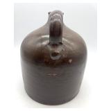 Vintage Brown Stoneware Jug with Handle