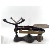 Antique Chicago Scale Co. Balance Scale with Weights