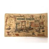 Antique Chicago Scale Co. Balance Scale with Weights