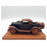 Handcrafted 1928 Ford Model A Fire Chief Wooden Model by Brewster Coach Works