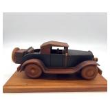 Handcrafted 1928 Ford Model A Fire Chief Wooden Model by Brewster Coach Works