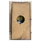 Vintage Stained Glass Style Wall Clock with Roman Numerals