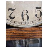 Antique New Haven 30 Day Wall Clock with Oak Case