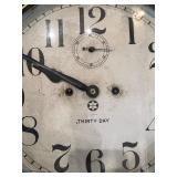 Antique New Haven 30 Day Wall Clock with Oak Case
