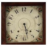 Antique H. Blakeslee Patent Clock with Floral Dial Design
