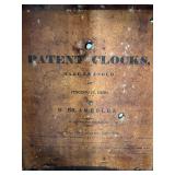 Antique H. Blakeslee Patent Clock with Floral Dial Design