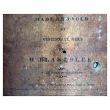 Antique H. Blakeslee Patent Clock with Floral Dial Design