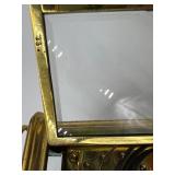 Antique Brass French Carriage Clock with Roman Numerals