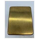 Antique Wm. L. Gilbert Brass and Glass Mantel Clock