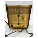 Vintage B&B Electric Clock with Brass Accents