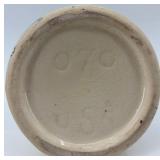 Set of 3 Vintage Ceramic Pieces: Green Scalloped Dish, Marble Vase, Abstract Pitcher