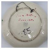 Vintage Wisconsin Dells Hand-Painted Plate and Antique Floral Photo Album