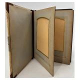 Vintage Wisconsin Dells Hand-Painted Plate and Antique Floral Photo Album