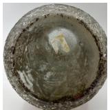 Vintage Red Goofus Glass Plate, Embossed Vase, and Mantel Clock Set