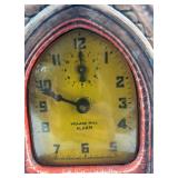 Vintage Village Mill Alarm Clock by DeLuxe Clock Mfg Co.