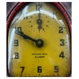 Vintage Village Mill Alarm Clock by DeLuxe Clock Mfg Co.