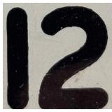 Vintage One Hand Clock Co. Clock with Brass Detailing