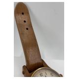 Handcrafted Wooden Wristwatch with Leather Strap