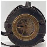 Vintage DETEX Watchclock with Leather Case and Keys