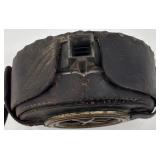 Vintage DETEX Watchclock with Leather Case and Keys