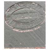 Antique Cottage-Shaped Clock with Floral Design