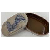 Rustic Rooster-Themed Ceramic and Stoneware Collection