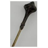 Antique Porcelain Hat Pin Holder with 5 Hat Pins and 3 Stick Pins