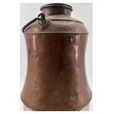Antique Copper Water Pitcher with Lid and Handle