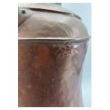 Antique Copper Water Pitcher with Lid and Handle