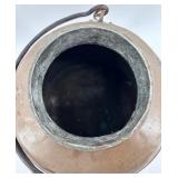 Antique Copper Water Pitcher with Lid and Handle