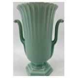 Vintage Hope Novelty Co. Bird Print in Frame and Red Wing Art Pottery Vase