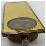 Vintage Lot of 2 Standard Mirror and New Haven Dashboard Clocks